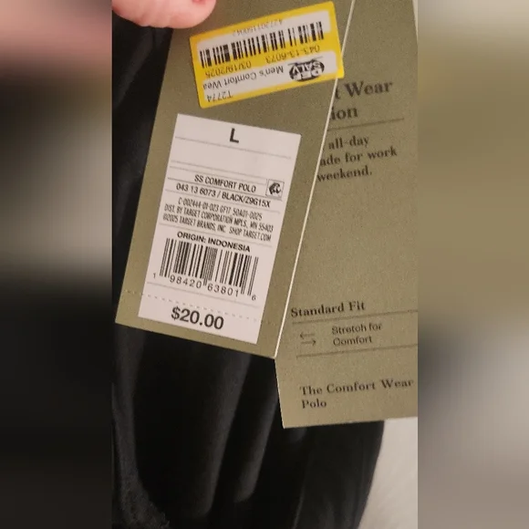 Goodfellow & Co Men's Black Polo Shirt Large - Picture 4 of 4